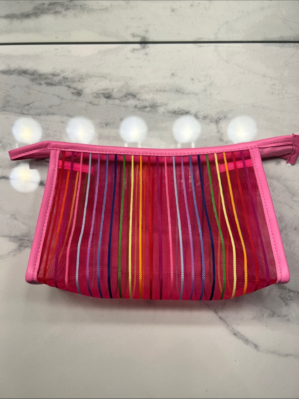 Pink Multi-Color Cosmetic Bag π©·ππ©΅ - Picture 2 of 6